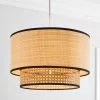 Dunelm Malika Cane 2 Tier Easy Fit Pendant -DUNEL House Shop 30730579