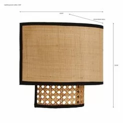 Dunelm Malika Cane Easy Fit Plug In Wall Light -DUNEL House Shop 30730582 alt07