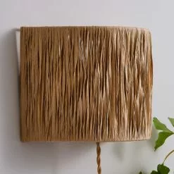 Dunelm Ruolan Raffia Wall Light -DUNEL House Shop 30730584 alt01