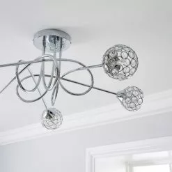 Dunelm Portia 5 Light Ceiling Fitting -DUNEL House Shop 30730614 alt02