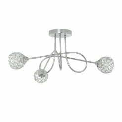 Dunelm Portia 3 Light Ceiling Fitting -DUNEL House Shop 30730615 alt02