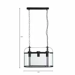 Dunelm Hurricane 3 Light Black Ceiling Fitting -DUNEL House Shop 30731163 alt07