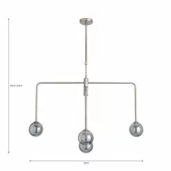 Dunelm Maran 5 Light Ceiling Fitting -DUNEL House Shop 30731172 alt07