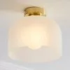 Dunelm Palazzo Gold Effect 1 Light Flush Ceiling Fitting -DUNEL House Shop 30731203