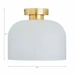 Dunelm Palazzo Gold Effect 1 Light Flush Ceiling Fitting -DUNEL House Shop 30731203 alt07