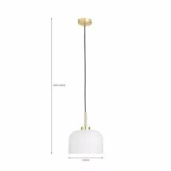 Dunelm Palazzo Gold Effect 1 Light Pendant Fitting -DUNEL House Shop 30731204 alt07