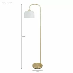 Dunelm Palazzo Gold Effect Floor Lamp -DUNEL House Shop 30731205 alt07