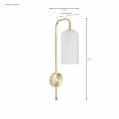 Dunelm Palazzo Gold Effect Easy Fit Plug In Wall Light -DUNEL House Shop 30731207 alt07