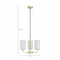 Dunelm Palazzo Chrome 3 Light Ceiling Fitting -DUNEL House Shop 30731208 alt07