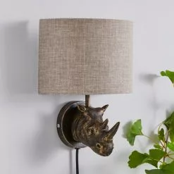 Dunelm Rob The Rhino Easy Fit Plug In Wall Light -DUNEL House Shop 30731231 alt01