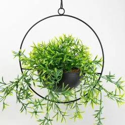 Dunelm Industrial Round Black Hanging Plant 6 Dunelm Industrial Round Black Hanging Plant -DUNEL House Shop 30732426 alt01