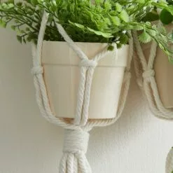 Dunelm Hanging Macrame Double Planter -DUNEL House Shop 30732436 alt03