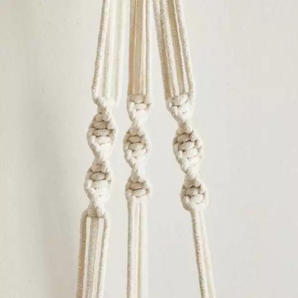 Dunelm Hanging Ceramic Pot With Macrame 7 Dunelm Hanging Ceramic Pot With Macrame - Image 5