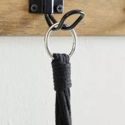 Dunelm Black Hanging Ceramic Pot With Macrame -DUNEL House Shop 30732442 alt03