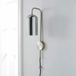 Dunelm Palazzo Chrome Easy Fit Plug In Wall Light -DUNEL House Shop 30733685 alt01