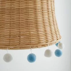 Dunelm Fiesta Rattan Pom Pom Easy Fit Pendant Shade -DUNEL House Shop 30734618 alt02