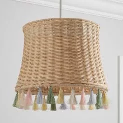 Dunelm Fiesta Rattan Tassel Easy Fit Pendant Shade -DUNEL House Shop 30734619 alt01