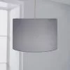 Dunelm Luna Drum Lamp Shade 20cm Dove Grey -DUNEL House Shop 30734628