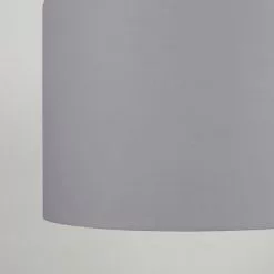 Dunelm Luna Drum Lamp Shade 20cm Dove Grey -DUNEL House Shop 30734628 alt02