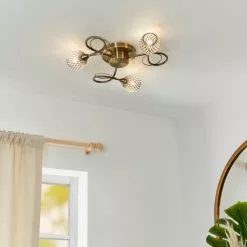 Vogue Lighting Vogue Malden 3 Light Flush Ceiling Fitting -DUNEL House Shop 30742697 alt01