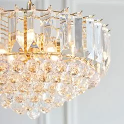 Vogue Lighting Vogue Tioga Gold 6 Light Pendant Fitting -DUNEL House Shop 30743022 alt04