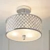 Vogue Lighting Vogue Crystal Hudson 3 Light Flush Ceiling Fitting -DUNEL House Shop 30743040