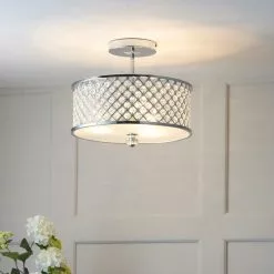 Vogue Lighting Vogue Crystal Hudson 3 Light Flush Ceiling Fitting -DUNEL House Shop 30743040 alt02