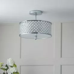 Vogue Lighting Vogue Crystal Hudson 3 Light Flush Ceiling Fitting -DUNEL House Shop 30743040 alt03