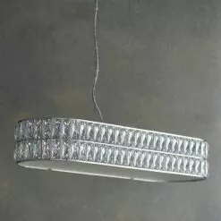 Vogue Lighting Vogue Crystal Armoury Integrated LED Diner Ceiling Fitting 75cm -DUNEL House Shop 30743084 alt01