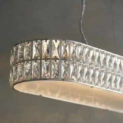Vogue Lighting Vogue Crystal Armoury Integrated LED Diner Ceiling Fitting 75cm -DUNEL House Shop 30743084 alt02