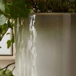 Dunelm Reactive Glaze Grey Ceramic Plant Pot -DUNEL House Shop 30751214 alt01