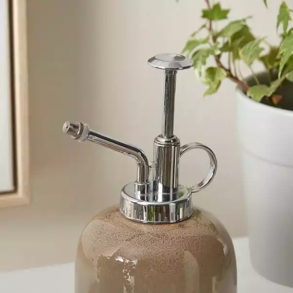 Dunelm Reactive Glaze Plant Mister Grey 4 Dunelm Reactive Glaze Plant Mister Grey - Image 2