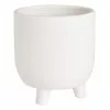 Dunelm Ceramic Footed Plant Pot White -DUNEL House Shop 30751232