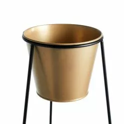 Dunelm Metal Plant Stand With Gold Pot -DUNEL House Shop 30752247 alt02