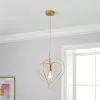 Dunelm Heart 1 Light Pendant Ceiling Fitting -DUNEL House Shop 30752919