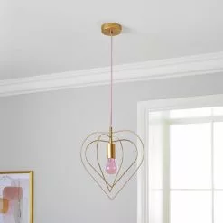 Dunelm Heart 1 Light Pendant Ceiling Fitting -DUNEL House Shop 30752919 alt01