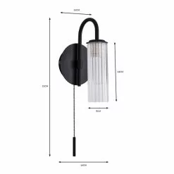 Dorma Henstone Black Bathroom Wall Light 13 Dorma Henstone Black Bathroom Wall Light -DUNEL House Shop 30752920 alt07