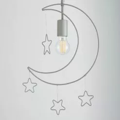 Dunelm Moon Stars 1 Light Pendant Ceiling Fitting -DUNEL House Shop 30752938 alt02