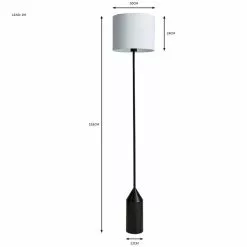 Dunelm Sole Black Floor Lamp -DUNEL House Shop 30752944 alt07