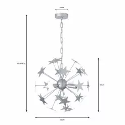 Dunelm Star Sputnik 6 Light Ceiling Fitting -DUNEL House Shop 30752945 alt07