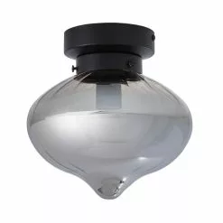 Dunelm Voyager 1 Light Smoked Flush Ceiling Fitting -DUNEL House Shop 30752951 alt05