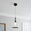 Dunelm Lenny 1 Light Black Ceiling Fitting -DUNEL House Shop 30753350
