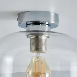 Dunelm Palazzo Clear 1 Light Flush Fitting -DUNEL House Shop 30753371 alt03