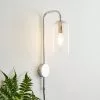 Dunelm Palazzo Clear Wall Light -DUNEL House Shop 30753372