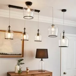 Dunelm Lenny 1 Light Black Flush Ceiling Fitting -DUNEL House Shop 30753380 alt06