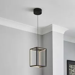 Dunelm Depere 1 Light Integrated LED Black Ceiling Fitting