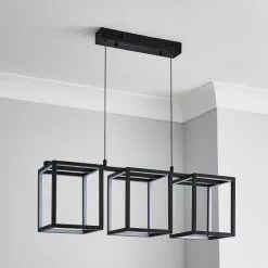 Dunelm Depere 3 Light Integrated LED Black Ceiling Fitting -DUNEL House Shop 30753389 alt01