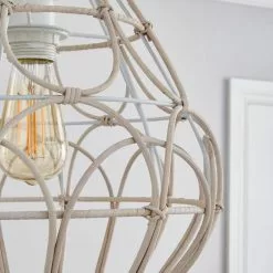 Dunelm Decorative Cane Easy Fit Pendant -DUNEL House Shop 30753398 alt02