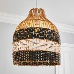Dunelm Yanha Rattan Easy Fit Pendant 40cm