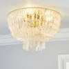 Dunelm Abanna Flush Ceiling Fitting -DUNEL House Shop 30753429